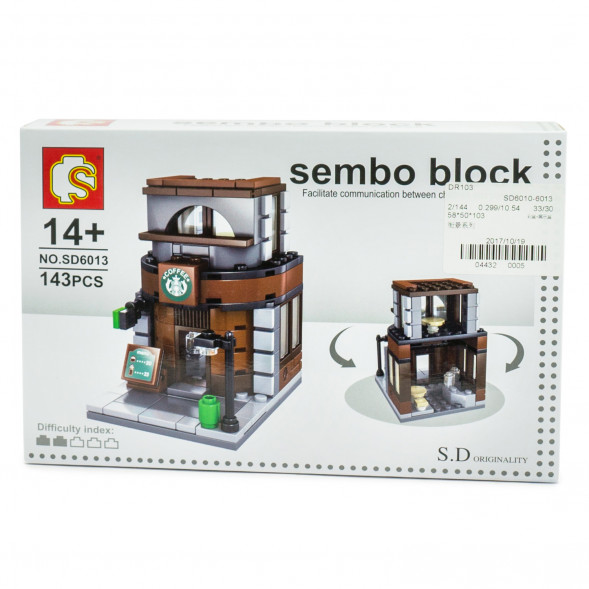 Конструктор Sembo Block SD6013, Кафетерий SD6010-6013 оптом