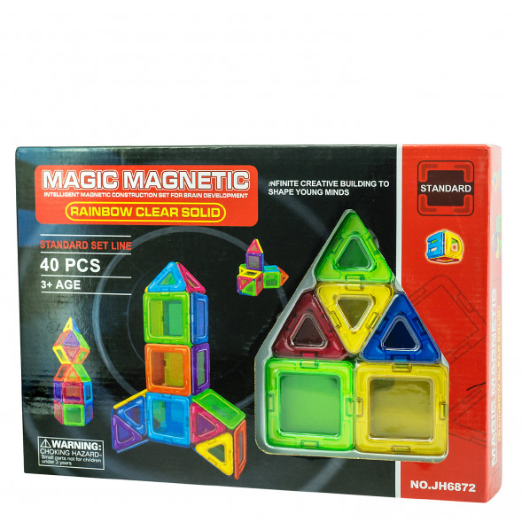 Магнитный конструктор Мagic МagneticStandard , 40 деталей JH6872 оптом