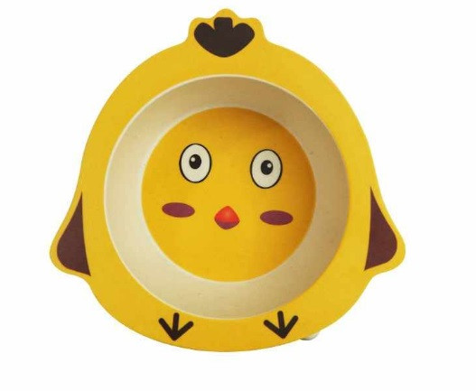 Бамбуковая посуда "Цыпленок" суповая тарелка