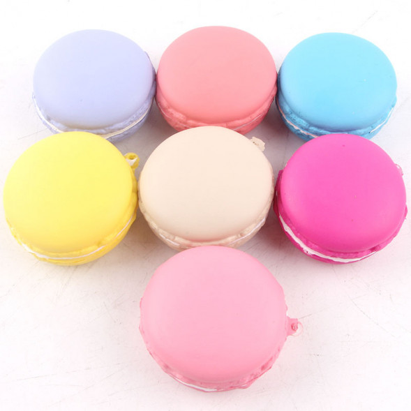 Сквиш игрушка антистресс брелок макарун