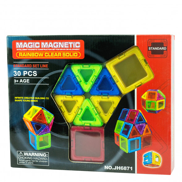 Магнитный конструктор Мagic МagneticStandard , 30 деталей JH6871 оптом
