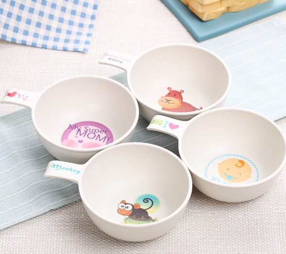 Бамбуковая посуда с рисунками