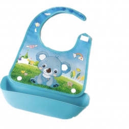 Детский нагрудник с пластиковым карманом коала