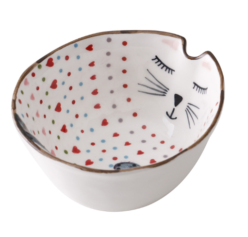 Детская керамическая посуда спящий котик