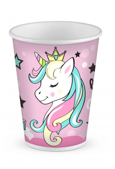 Набор бумажных стаканов Единорог-2, 6 шт*250 мл оптом