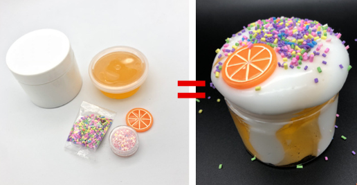 Слайм апельсин сделай сам