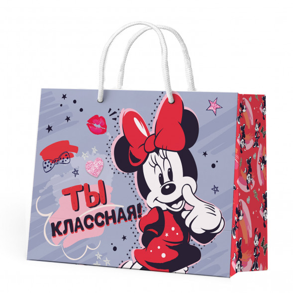 Minnie Mouse. Пакет подарочный большой - 5, 400*300*140 мм оптом