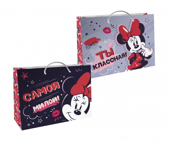 Minnie Mouse. Пакет подарочный большой - 5, 400*300*140 мм оптом