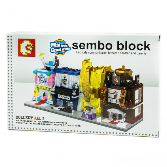 Конструктор Sembo Block SD6035, Prada Store SD6034-6037 оптом