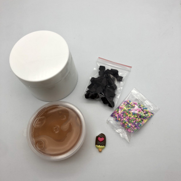 Слайм шоколад сделай сам