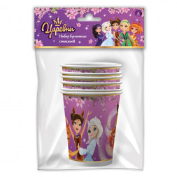 Царевны. Набор бумажных стаканов, 6 шт*250 мл
