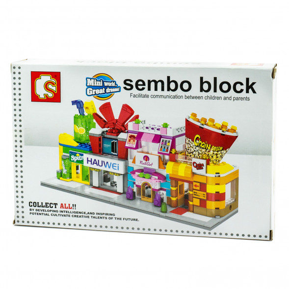 Конструктор Sembo Block SD6050, Chain Store SD6050-6053 оптом