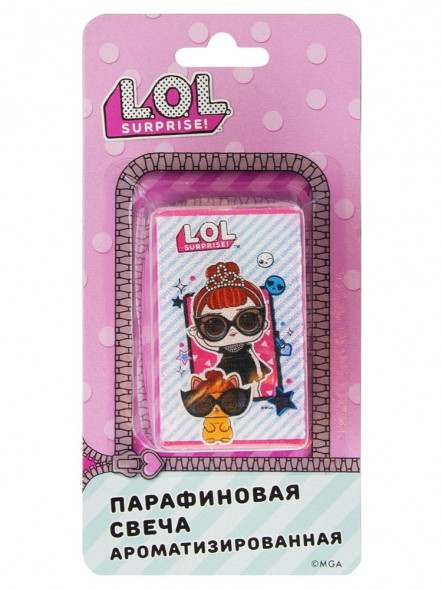 LOL. Аромасвеча (мятная в полоску) оптом