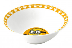 Миска керамическая. Миньоны оранжевый