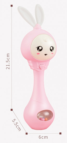 Музыкальная погремушка Зайчик