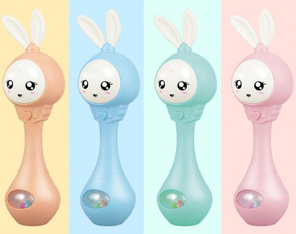 Музыкальная погремушка Зайчик