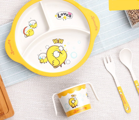 бамбуковая посуда цыпленок