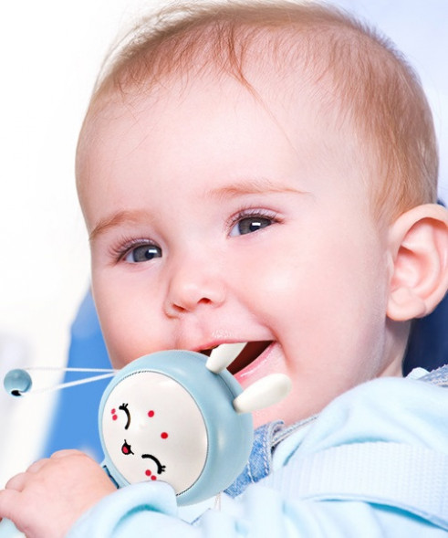 Музыкальная погремушка Зайка