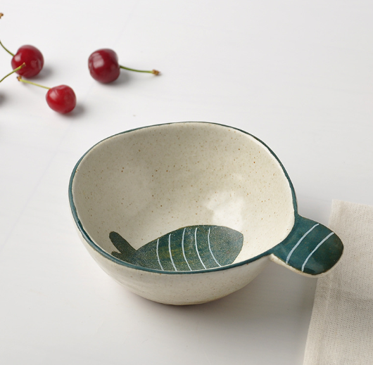 Детская керамическая посуда рыбка