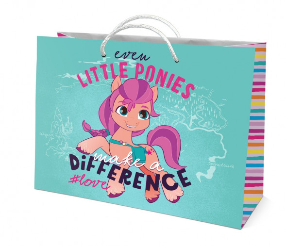 My Little Pony. Пакет подарочный большой - 3 (зеленый), 400*300*140 мм оптом