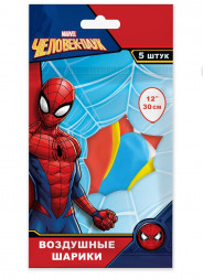Воздушные шарики «Человек-паук» 30 см, 5 шт.