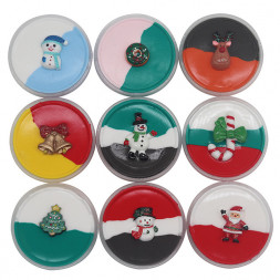 Слайм новогодние игрушки