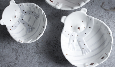 Детская керамическая посуда полярный мишка