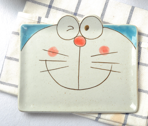 Детская керамическая посуда забавный котик