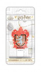 Harry Potter. Парафиновая свеча в торт (Герб красный), в блистере (чиби)