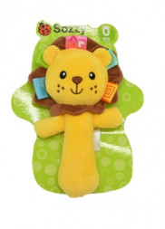  Мягкая погремушка Лев