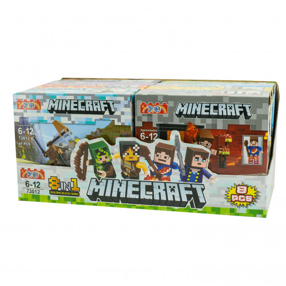 Конструктор YG Minecraft 73012 , 8 в 1 73012 оптом