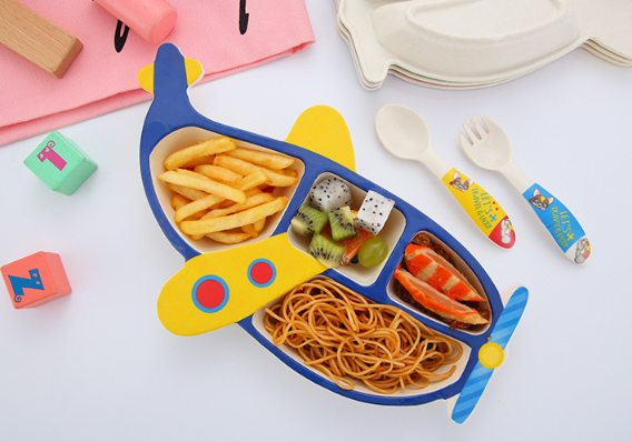 бамбуковая посуда самолетики