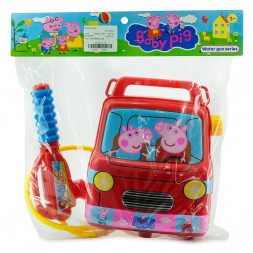 Водный пистолет с баллоном-рюкзаком &quot;Автомобиль-Свинка Пеппа&quot; 8113-43