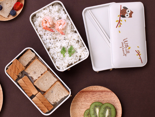 бамбуковая посуда ланч-бокс сова