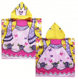 Полотенце-пончо принцесса бабочек