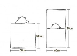 Полотенце-пончо принцесса бабочек