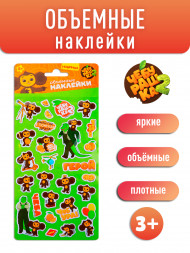 Наклейки фольгированные «Чебурашка» с маркировкой ND PLAY дизайн 1