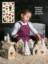 Наклейки фольгированные «Чебурашка» с маркировкой ND PLAY дизайн 1