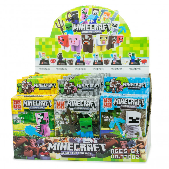 Конструктор Minecraft 77002, в ассортименте 12 шт 77002 оптом