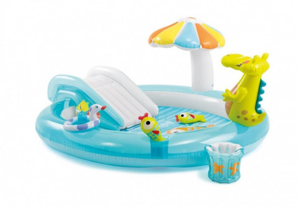 Водный надувной игровой центр Крокодильчик Intex