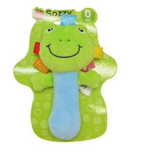 Мягкая погремушка Лягушка