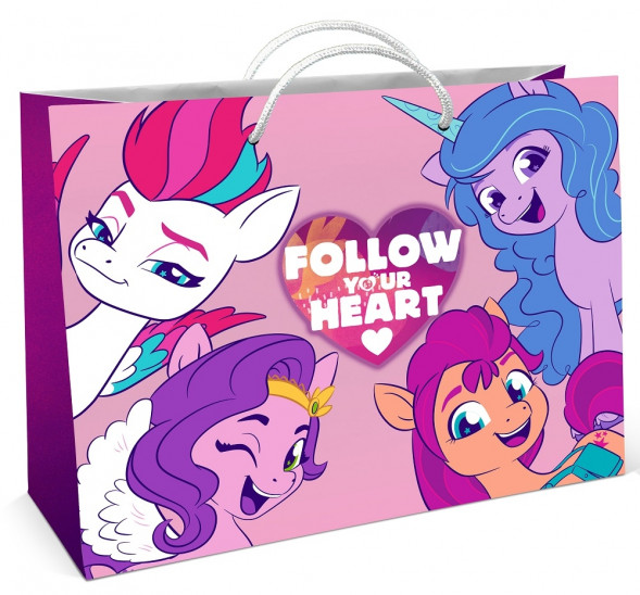 My Little Pony.Пакет подарочный большой - 7 (Follow your heart), 400*300*140 мм оптом