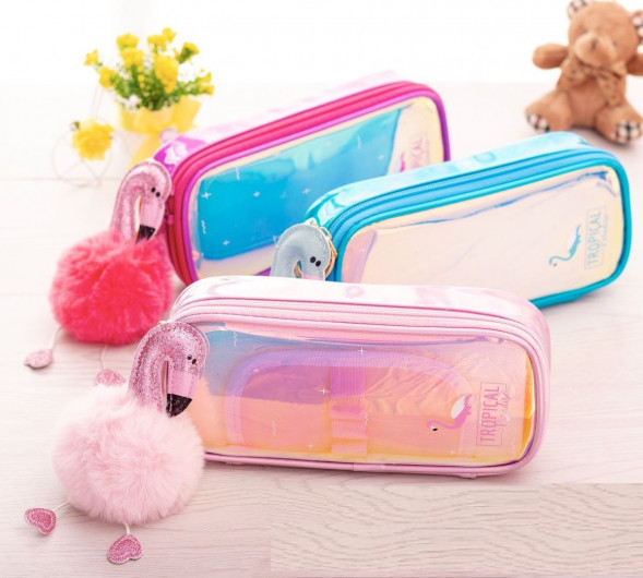 Пенал Розовый Фламинго