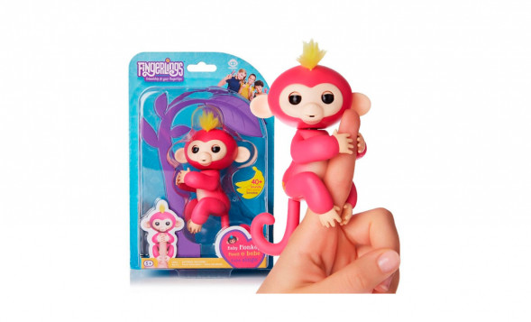 Интерактивная игрушка обезьянка Fingerlings Baby Monkey-192 оптом