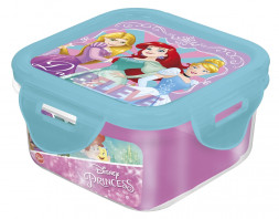 Контейнер пластиковый (квадратный, 290 мл). Принцессы Дружные приключения