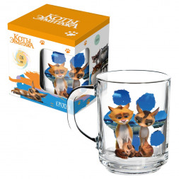 Кружка Коты Эрмитажа, Ночные коты (в подарочной упаковке), мал., 230 мл, стекло