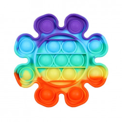 POP It Fidget. Цветочек радужный