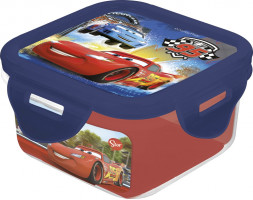 Контейнер пластиковый (квадратный, 290 мл). Тачки Грани гонок