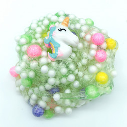Слайм единорог с шариками