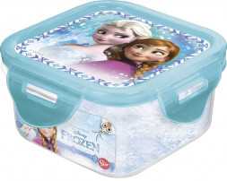 Контейнер пластиковый (квадратный, 290 мл). Холодное сердце Цветы